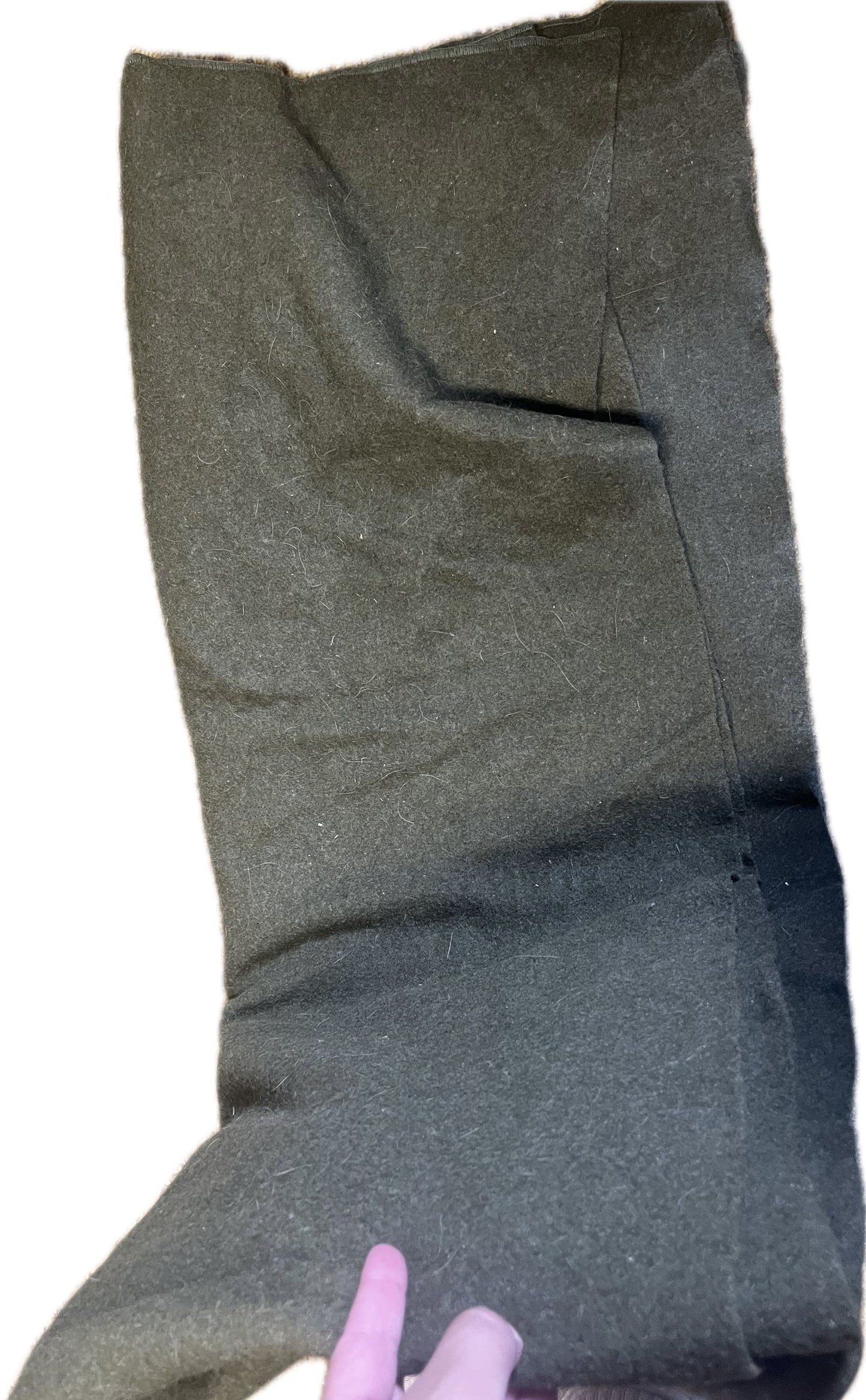 USGI US Military 100% Wool Blanket OD Green 66"x84" Mothproofed 7210-00-282-7950