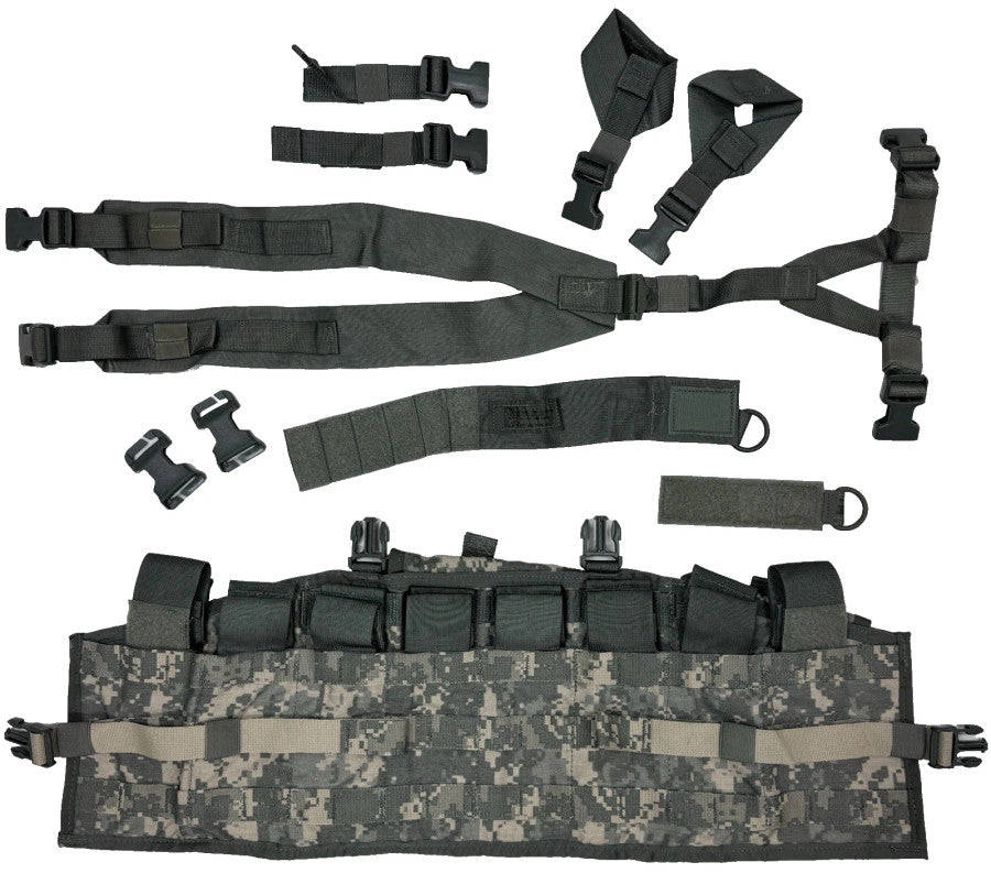 USGI Molle Military Tactical Assault Panel TAP Chest Rig ACU COMPLETE