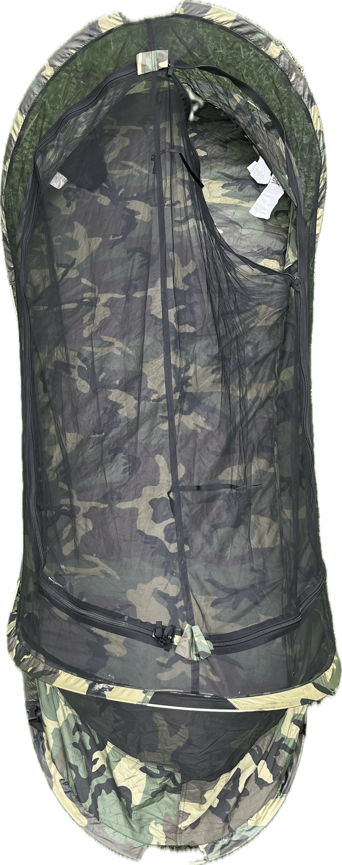 Catoma / Iguana Bed Net Pop-Up Tent IBNS EBNS Woodland Camo BROKEN Frame NO Carry Bag