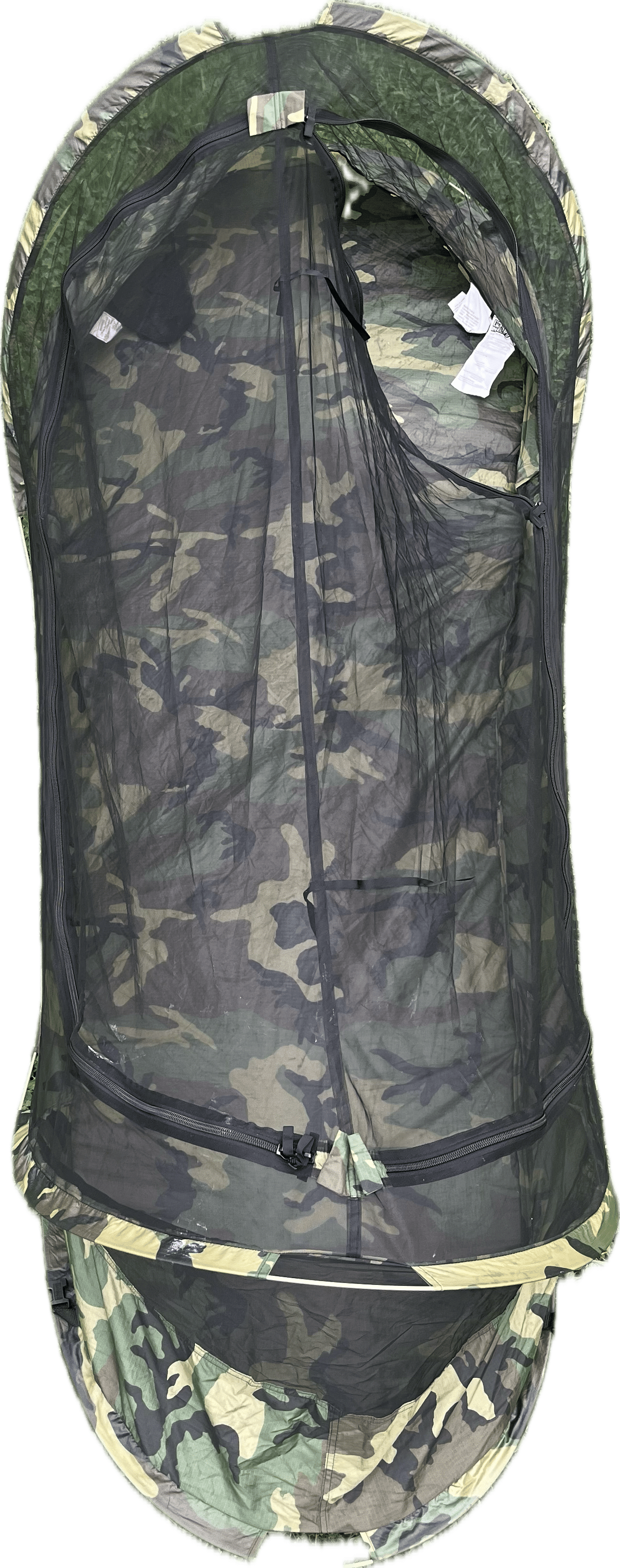 Catoma / Iguana Bed Net Pop-Up Tent IBNS EBNS Woodland Camo NO Carry Bag