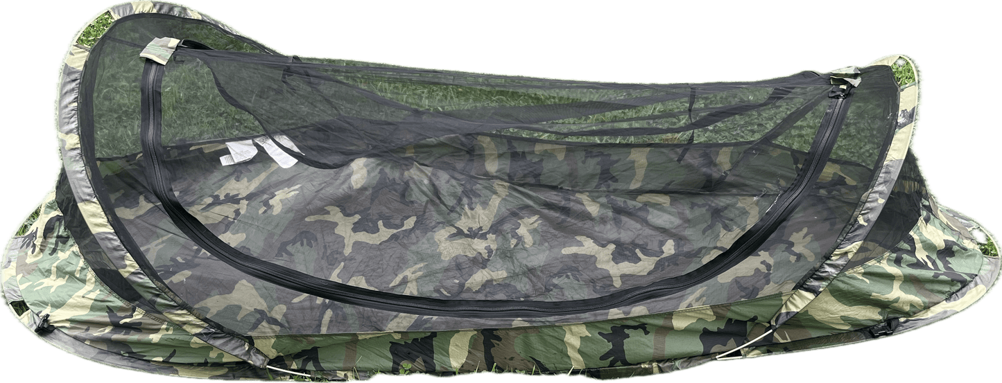 Catoma / Iguana Bed Net Pop-Up Tent IBNS EBNS Woodland Camo NO Carry Bag