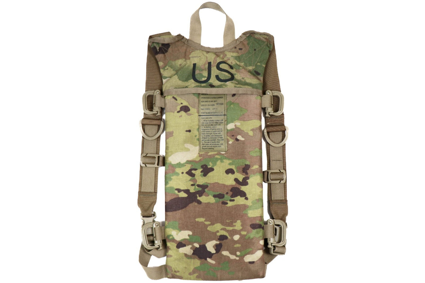 USGI OCP Multicam Molle II 3L/100oz Hydration System Carrier Pack w USED Bladder
