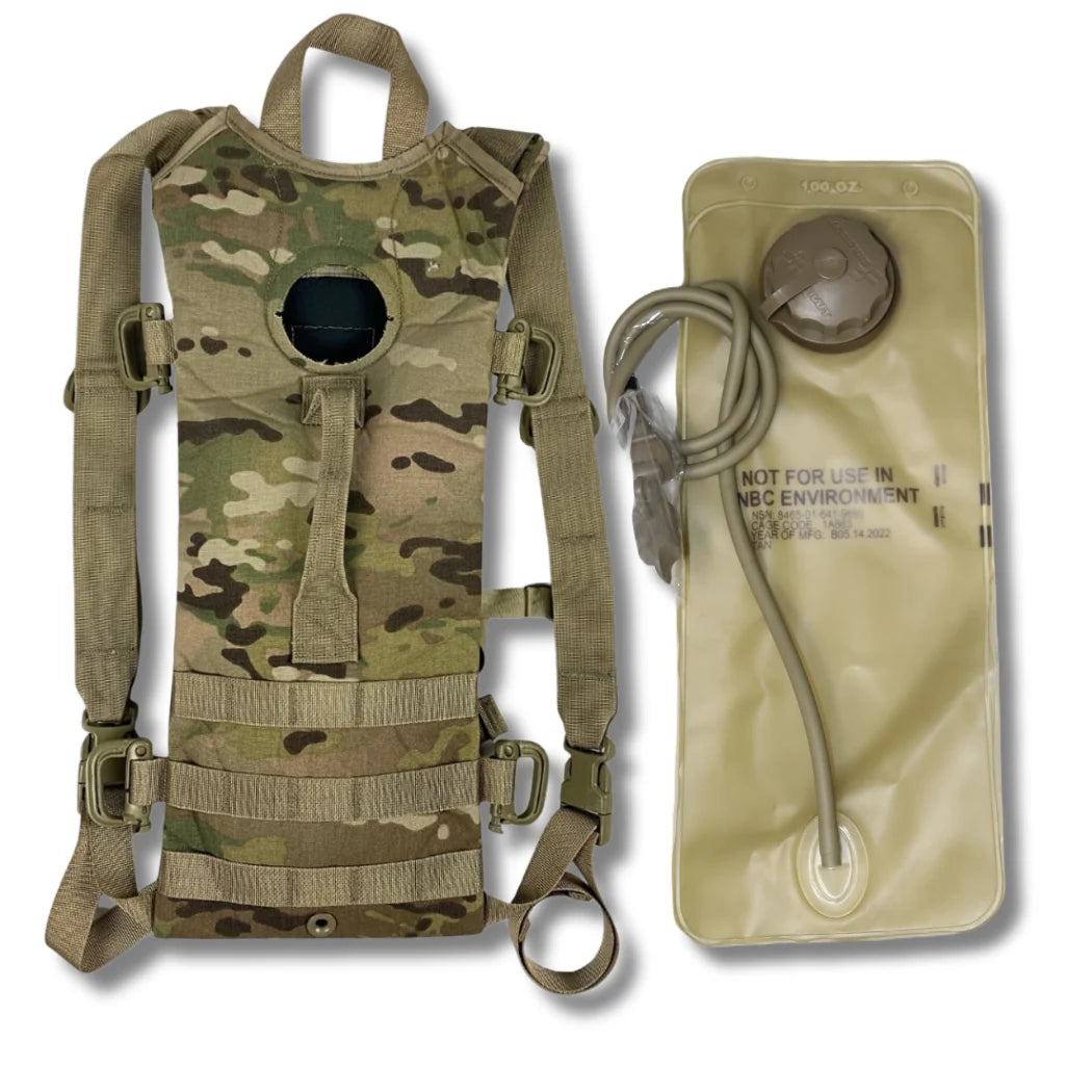 USGI OCP Multicam Molle II 3L/100oz Hydration System Carrier Pack w USED Bladder