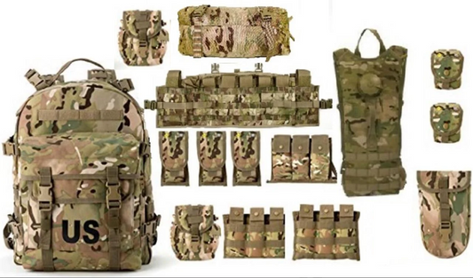 USGI 16 Pc Rifleman Kit OCP Multicam Complete US ARMY MOLLE II