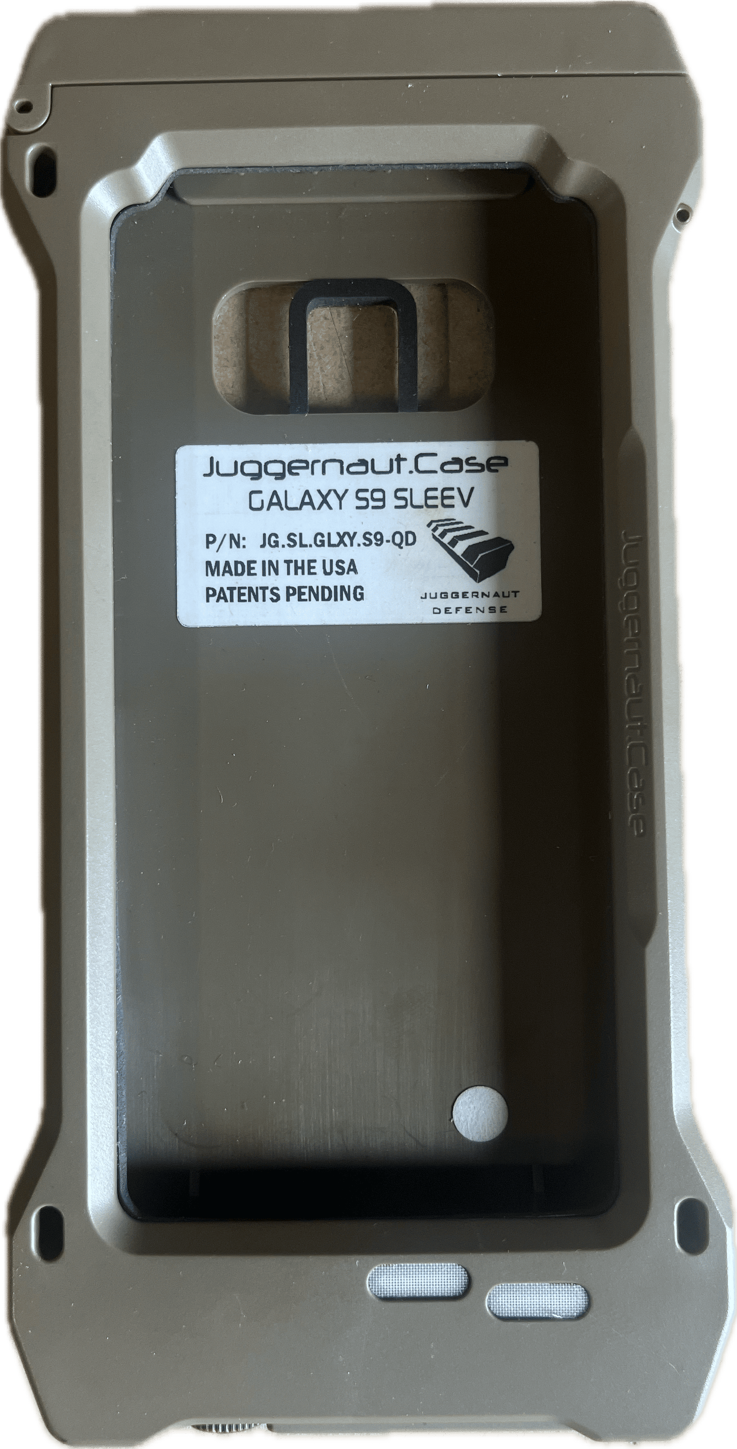 Juggernaut Case GALAXY S9 SLEEV IP-6X Dust Shock Proof with PALS Armor Mount KIT