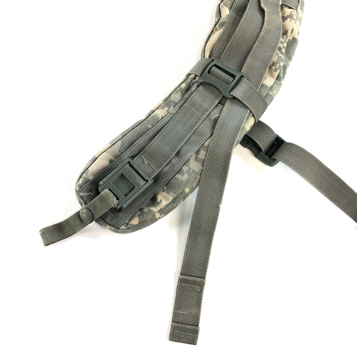 Molle II ACU Enhanced Camo Ruck Sack Shoulder Straps with Quick Release Buckles