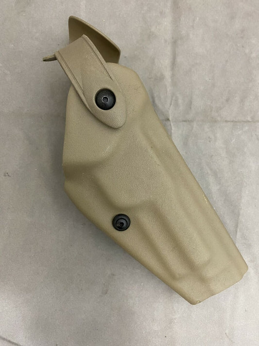 Safariland Right Hand Pistol Holster w/Hood Guard Tan Fits Beretta 92F RH