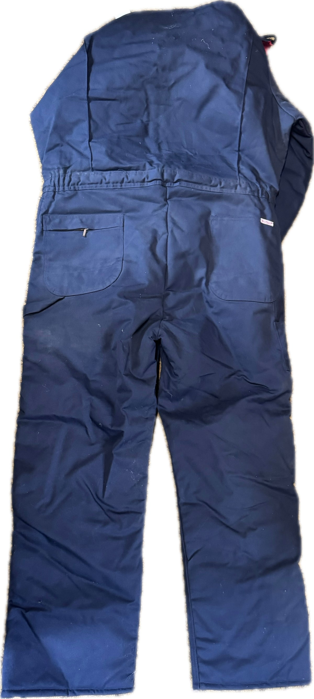 NEW WearGuard Vintage USA Made Insulated Coveralls W/Hood Dacron 808 Mens Large Blue/Red