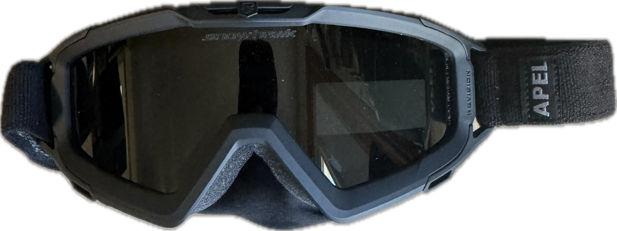 NEW USGI Revision Military SNOWHAWK Goggle System With Smoke Gray/Clear Lens Black