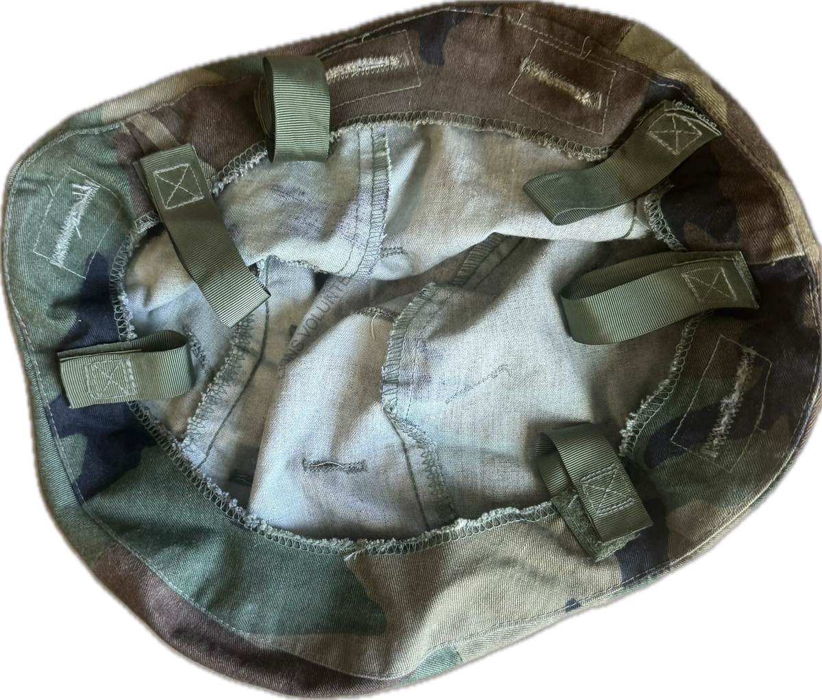 Woodland Ground Troops Parachutist Helmet Cover medium/large  NSN: 8415-01-092-7515