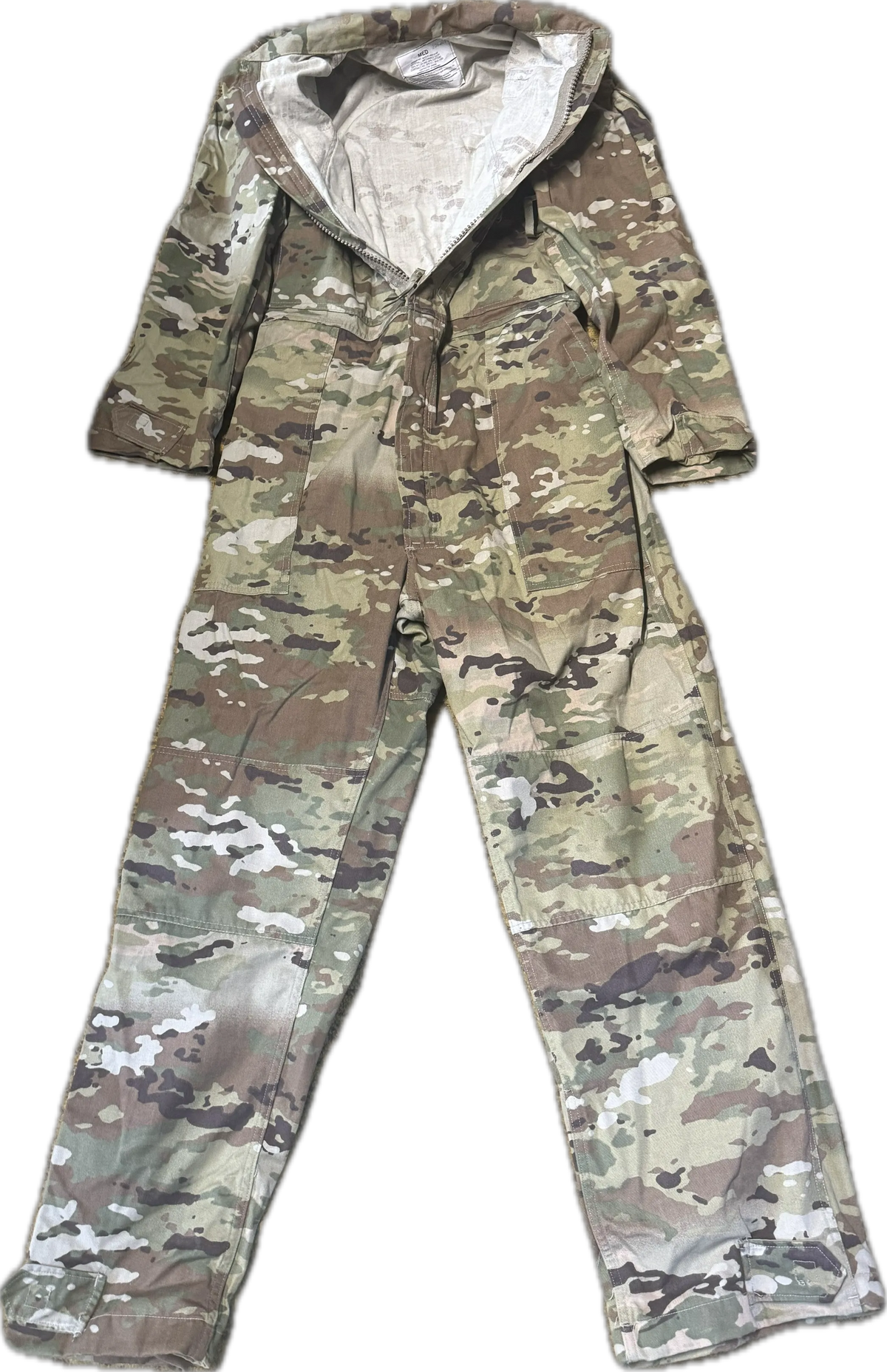 Army OCP Camo Mechanic Coveralls Med Motor Pool Overall 8415-01-664-3140