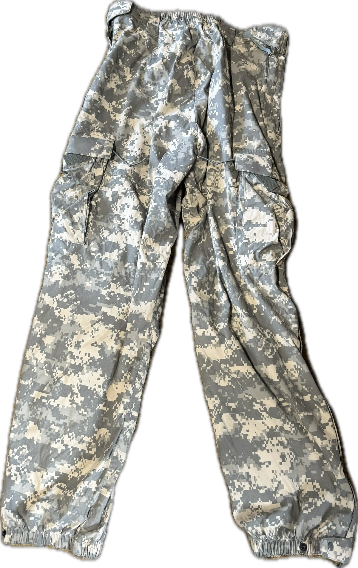 USGI Soft Shell Cold Weather Trousers with Suspenders ACU UCP Medium long