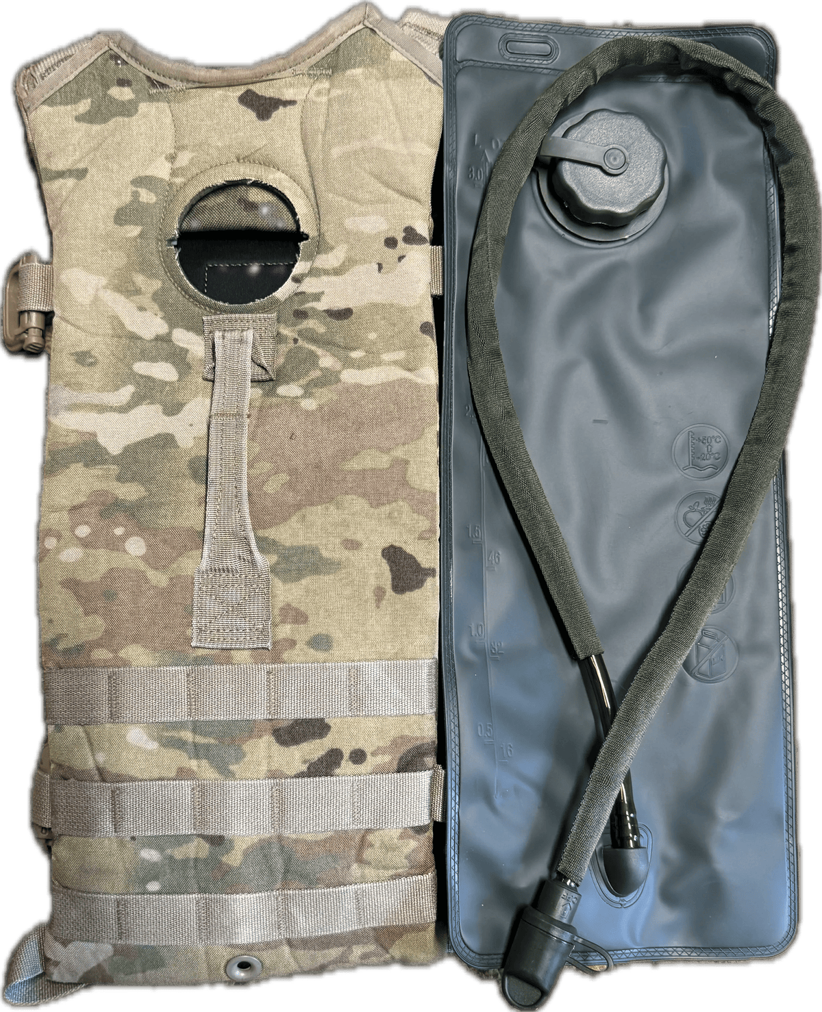 NEW US Military OCP Multicam MOLLE Hydration Carrier with Bladder