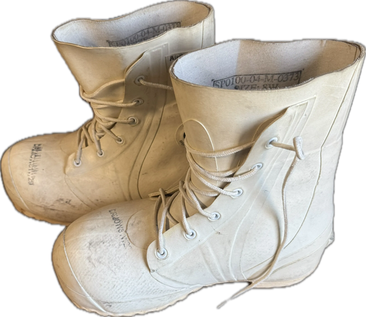 USGI Mickey Mouse/Bunny Boots Extreme Cold Vapor Barrier Boots White Size 8W