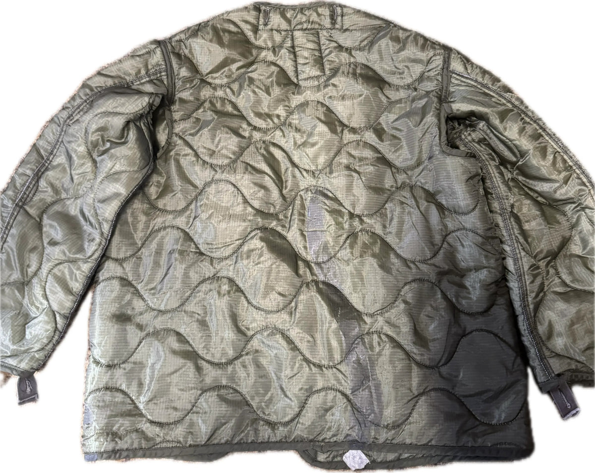 Fair Condition Military M65 Cold Weather Coat Liner Size Small OD Green 8415-00-782-2887
