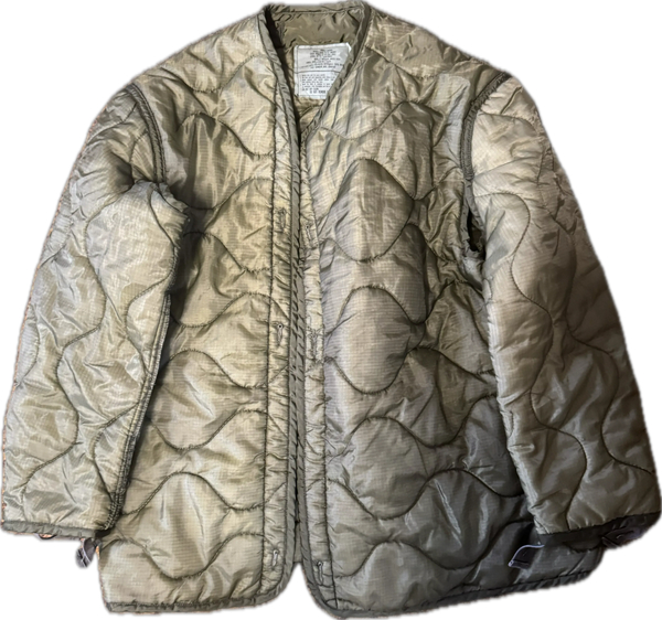 Good Condition Military M65 Cold Weather Coat Liner Size Small OD Green 8415-00-782-2887