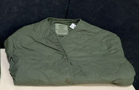 NEW Vintage U.S. Military Flyers Jacket Liner Mens X-Large Regular Quilted Green